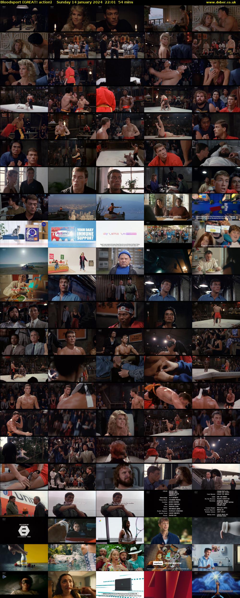 Bloodsport (GREAT! action) Sunday 14 January 2024 22:01 - 22:55