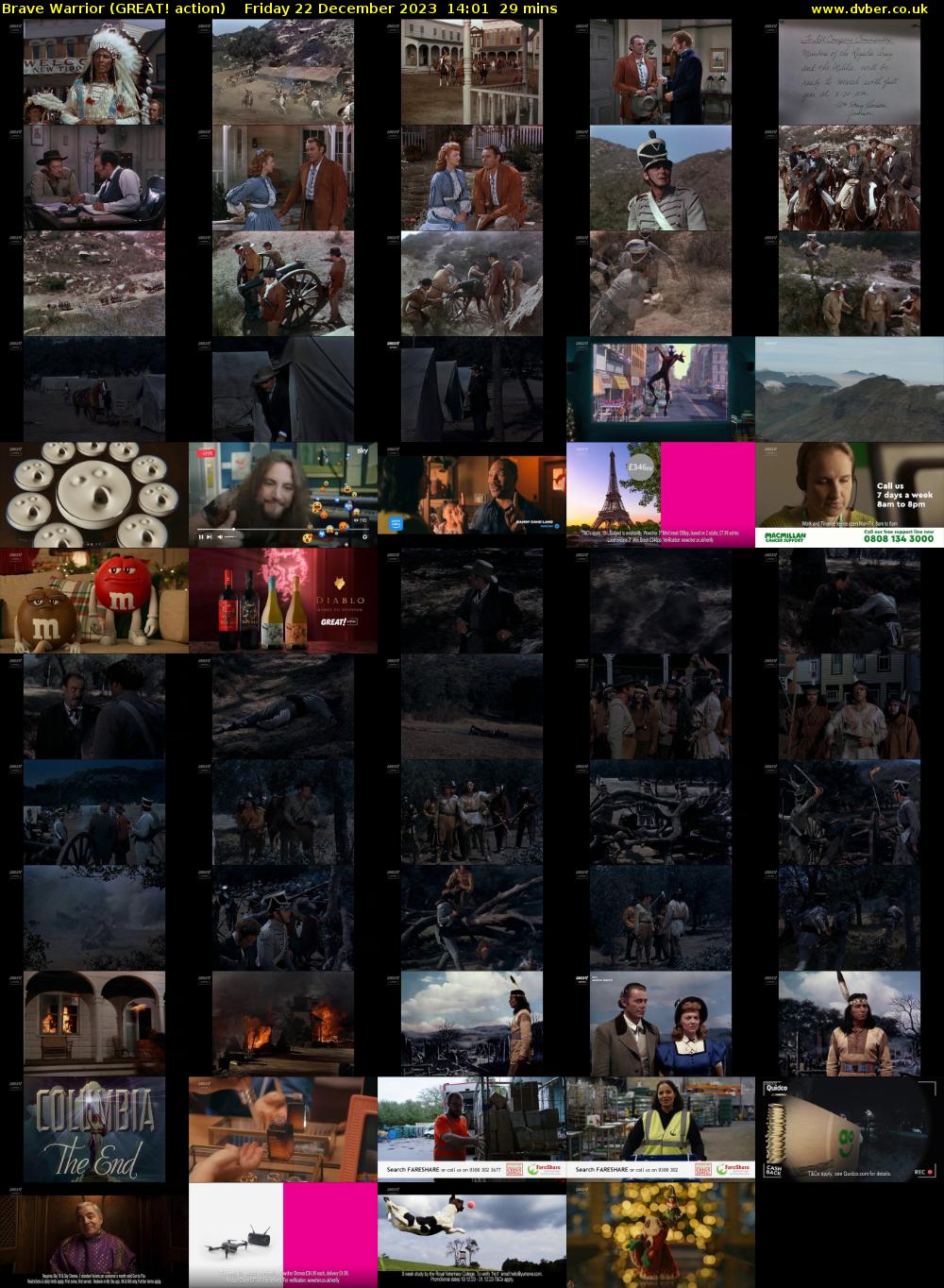 Brave Warrior (GREAT! action) Friday 22 December 2023 14:01 - 14:30