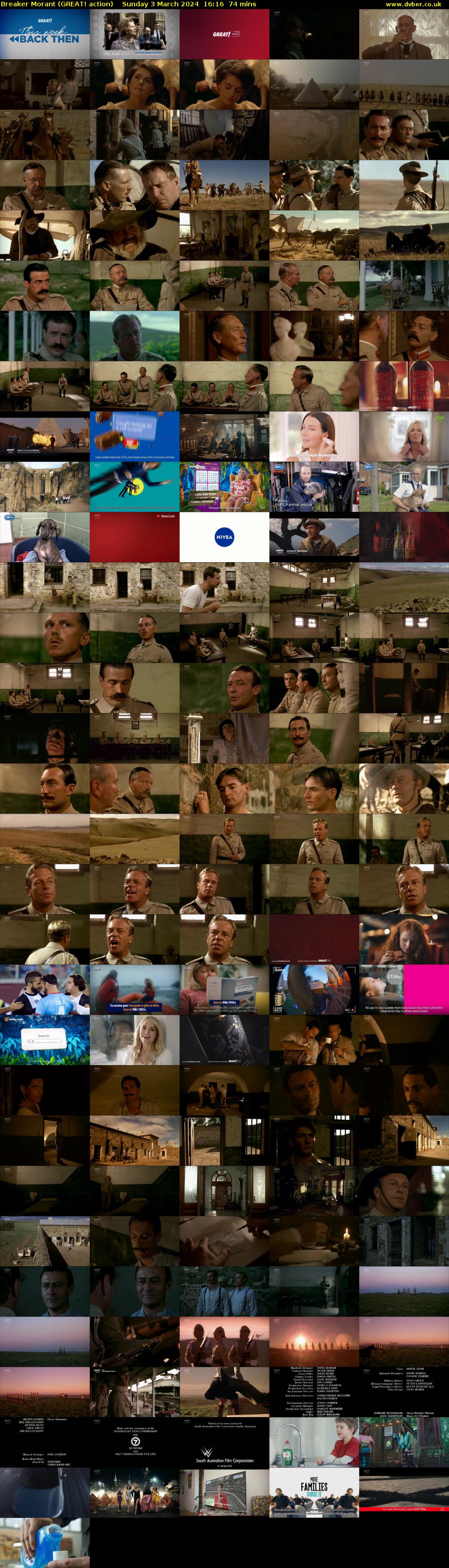 Breaker Morant (GREAT! action) Sunday 3 March 2024 16:16 - 17:30