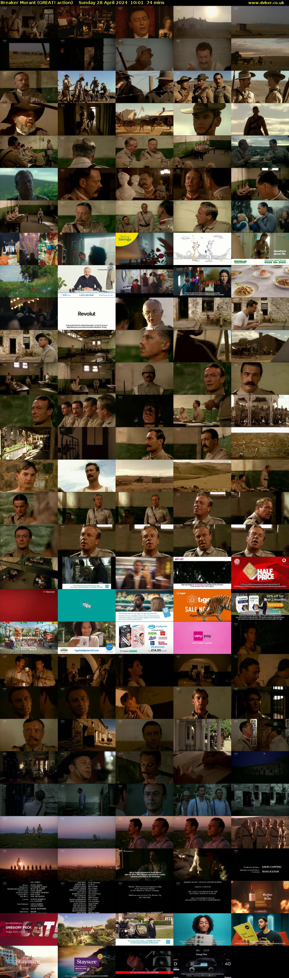 Breaker Morant (GREAT! action) Sunday 28 April 2024 10:01 - 11:15