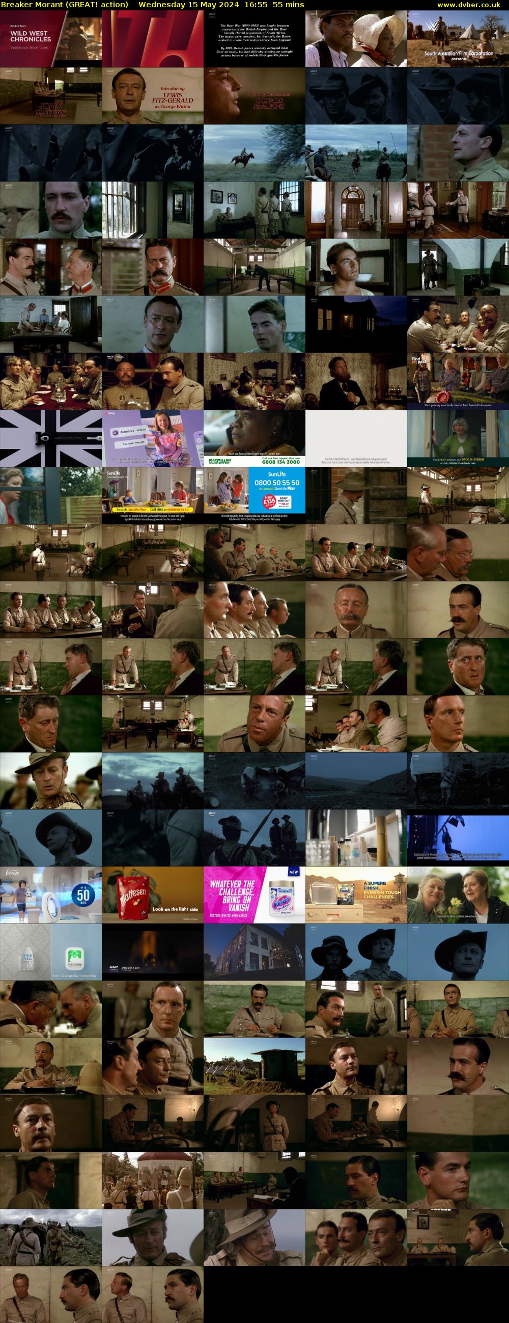 Breaker Morant (GREAT! action) Wednesday 15 May 2024 16:55 - 17:50