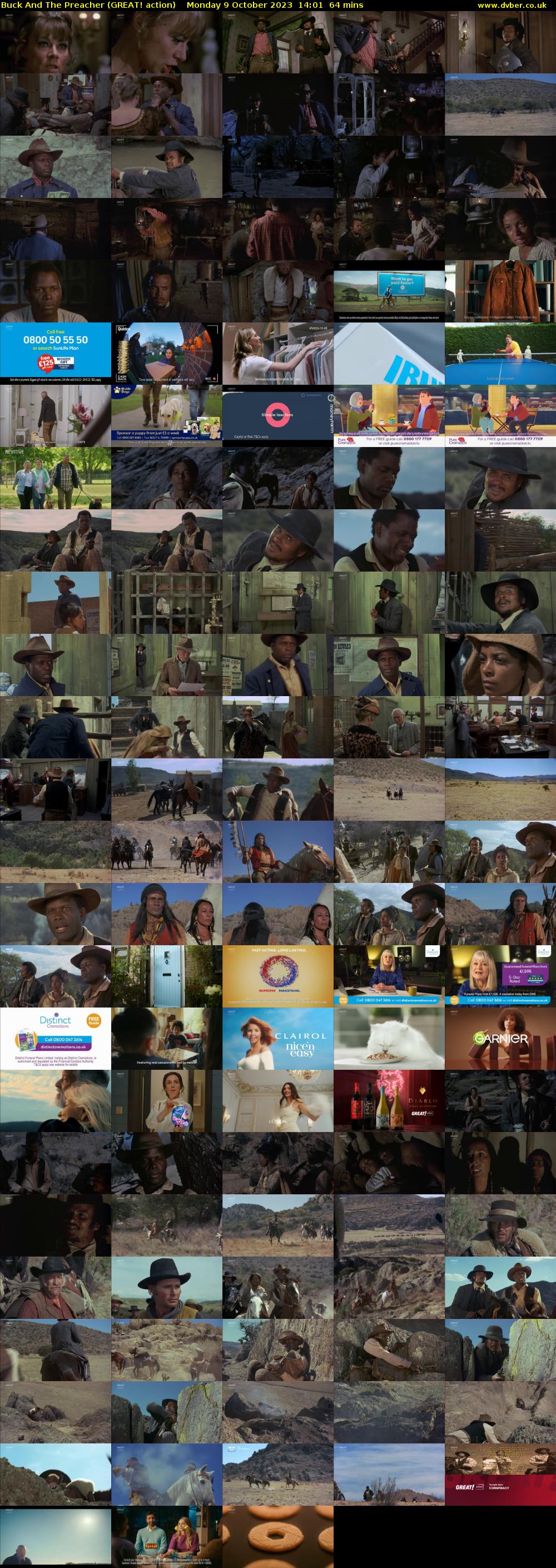 Buck And The Preacher (GREAT! action) Monday 9 October 2023 14:01 - 15:05