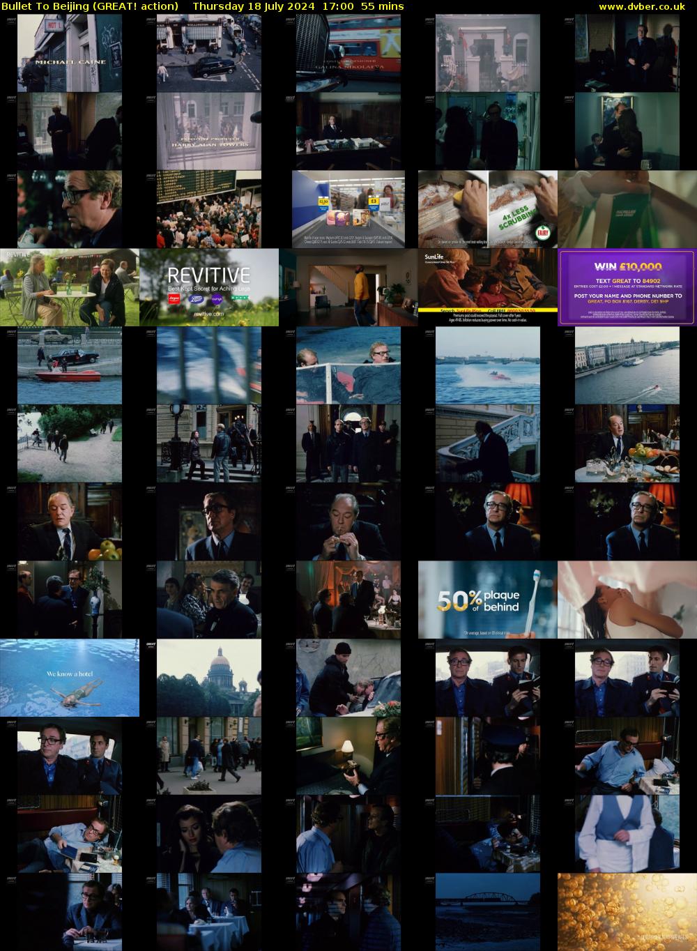 Bullet To Beijing (GREAT! action) Thursday 18 July 2024 17:00 - 17:55