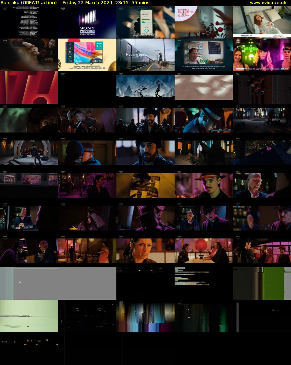 Bunraku (GREAT! action) Friday 22 March 2024 23:15 - 00:10