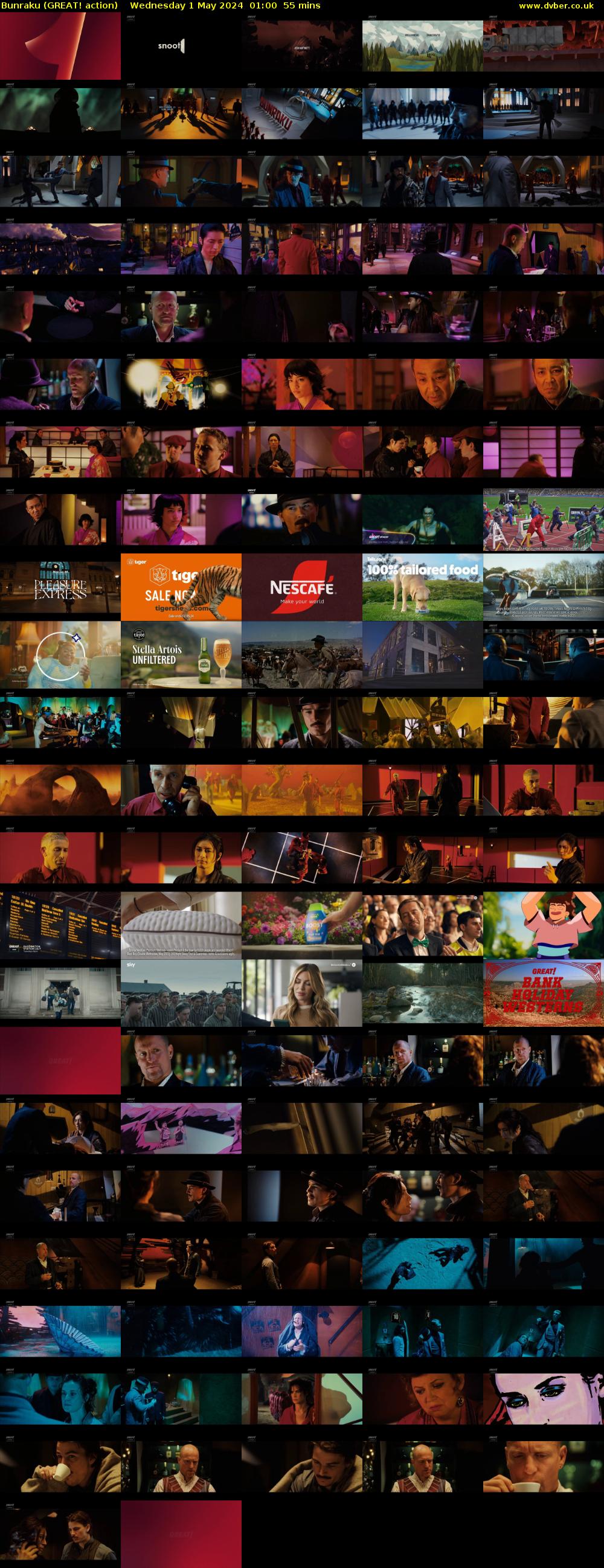 Bunraku (GREAT! action) Wednesday 1 May 2024 01:00 - 01:55
