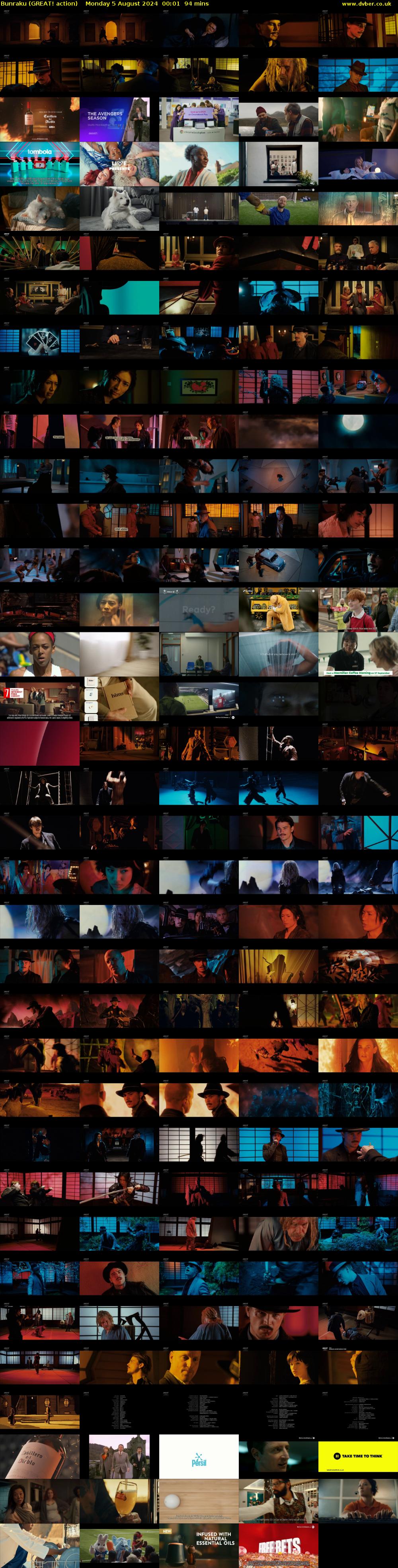 Bunraku (GREAT! action) Monday 5 August 2024 00:01 - 01:35