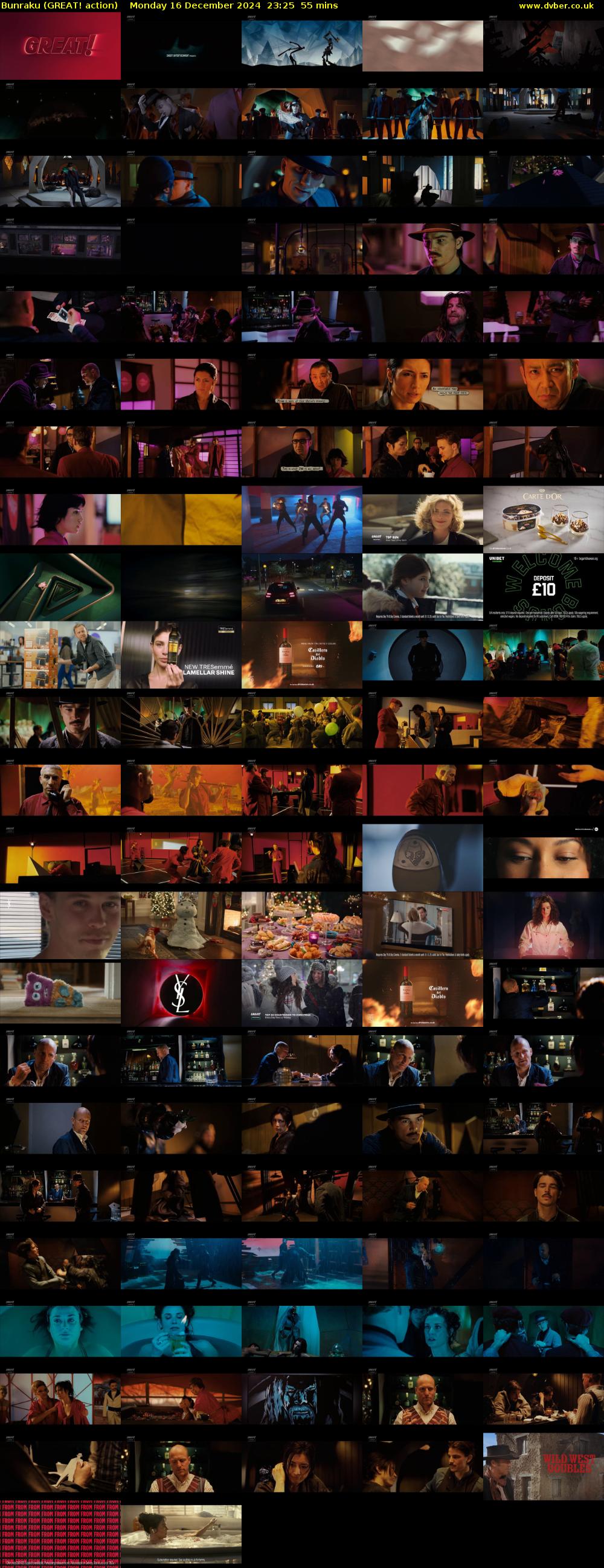 Bunraku (GREAT! action) Monday 16 December 2024 23:25 - 00:20