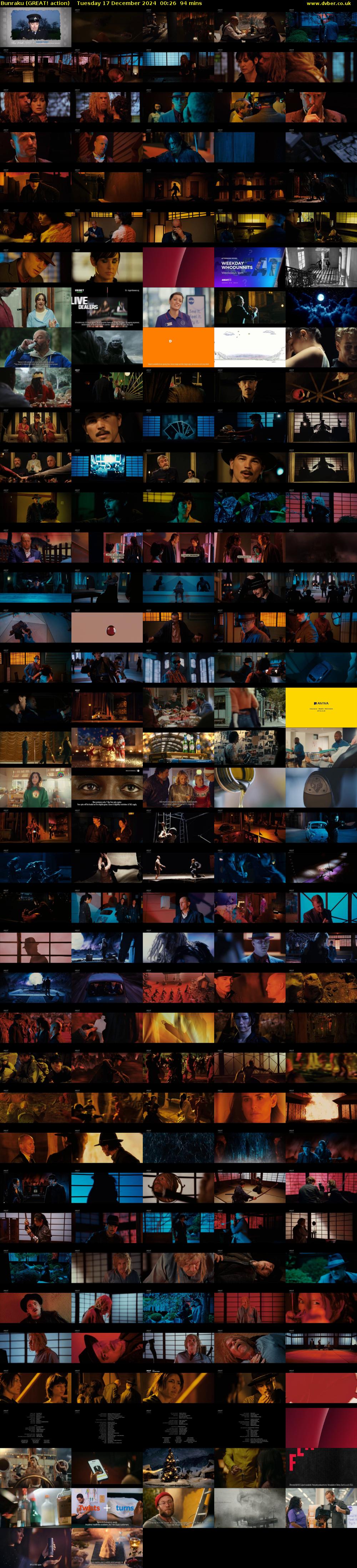Bunraku (GREAT! action) Tuesday 17 December 2024 00:26 - 02:00