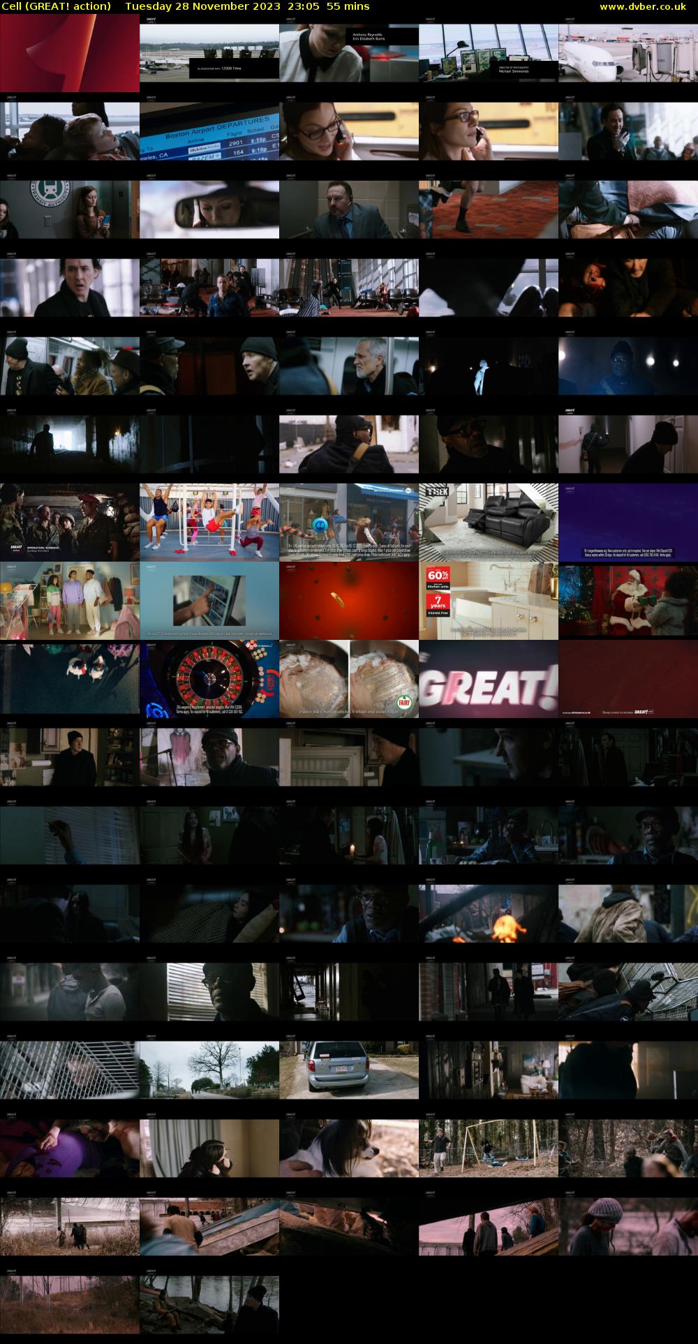 Cell (GREAT! action) Tuesday 28 November 2023 23:05 - 00:00