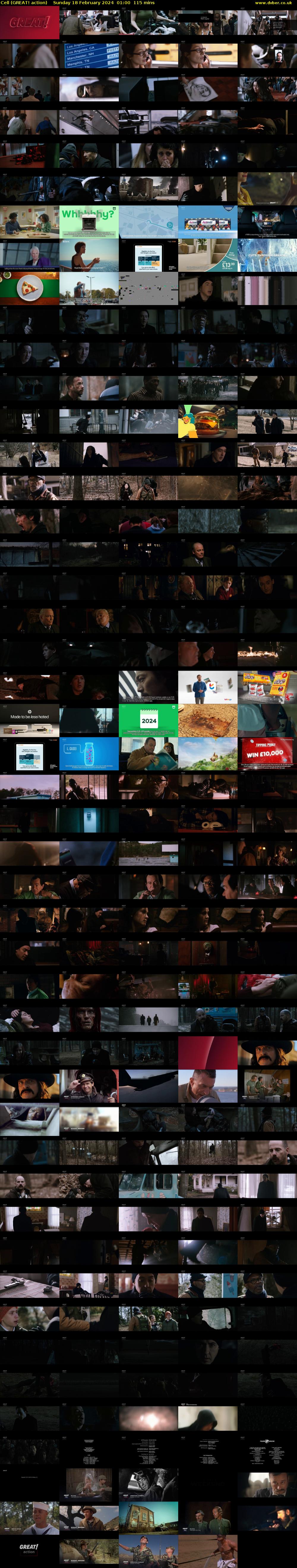 Cell (GREAT! action) Sunday 18 February 2024 01:00 - 02:55