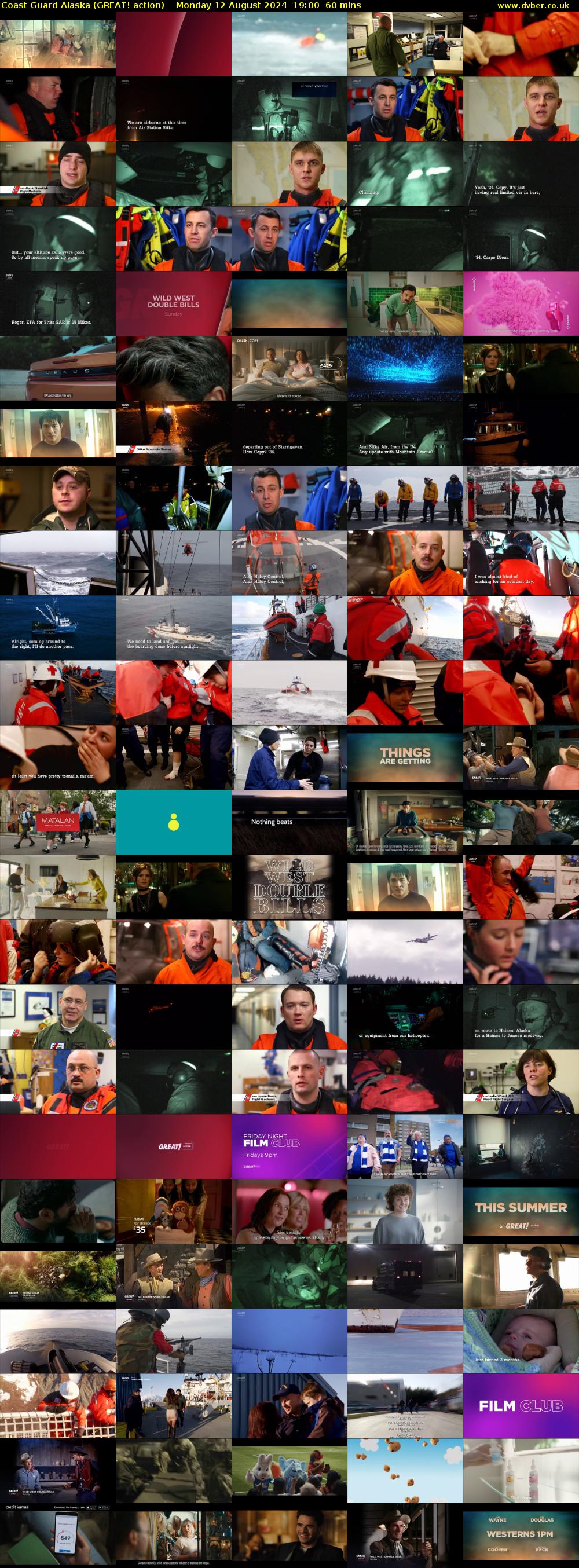 Coast Guard Alaska (GREAT! action) Monday 12 August 2024 19:00 - 20:00