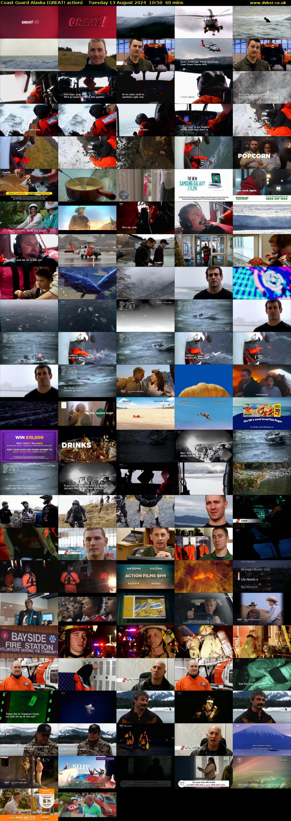 Coast Guard Alaska (GREAT! action) Tuesday 13 August 2024 10:50 - 11:50