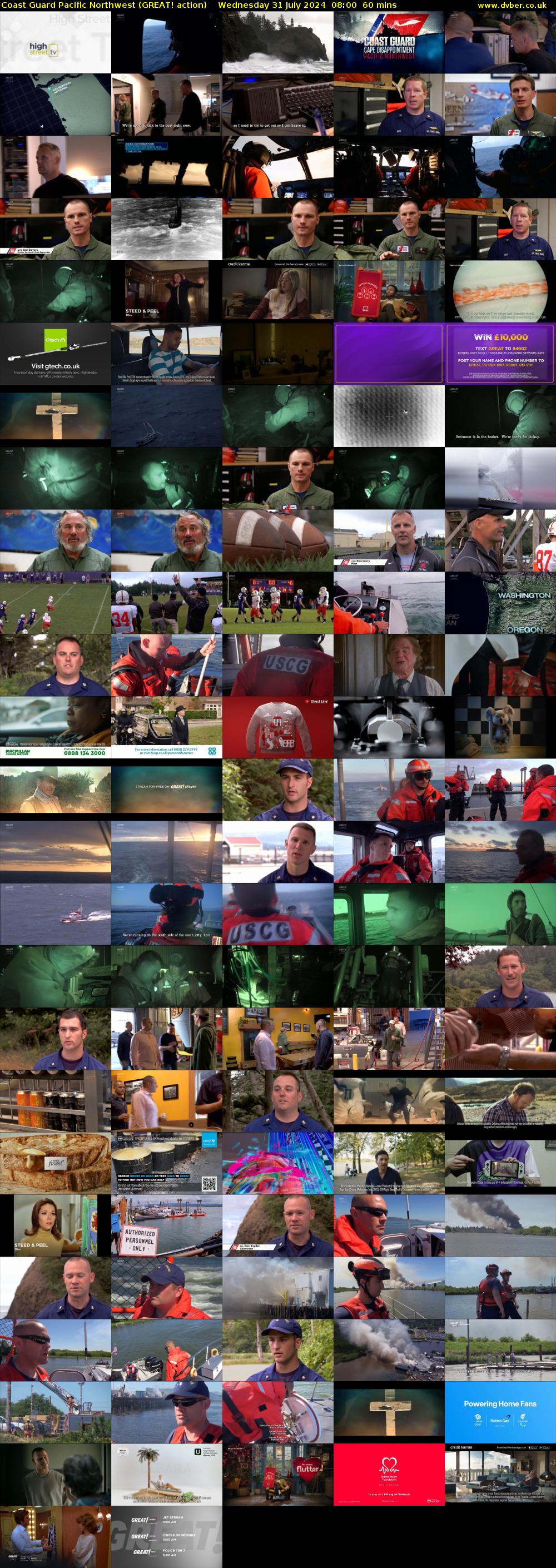 Coast Guard Pacific Northwest (GREAT! action) Wednesday 31 July 2024 08:00 - 09:00