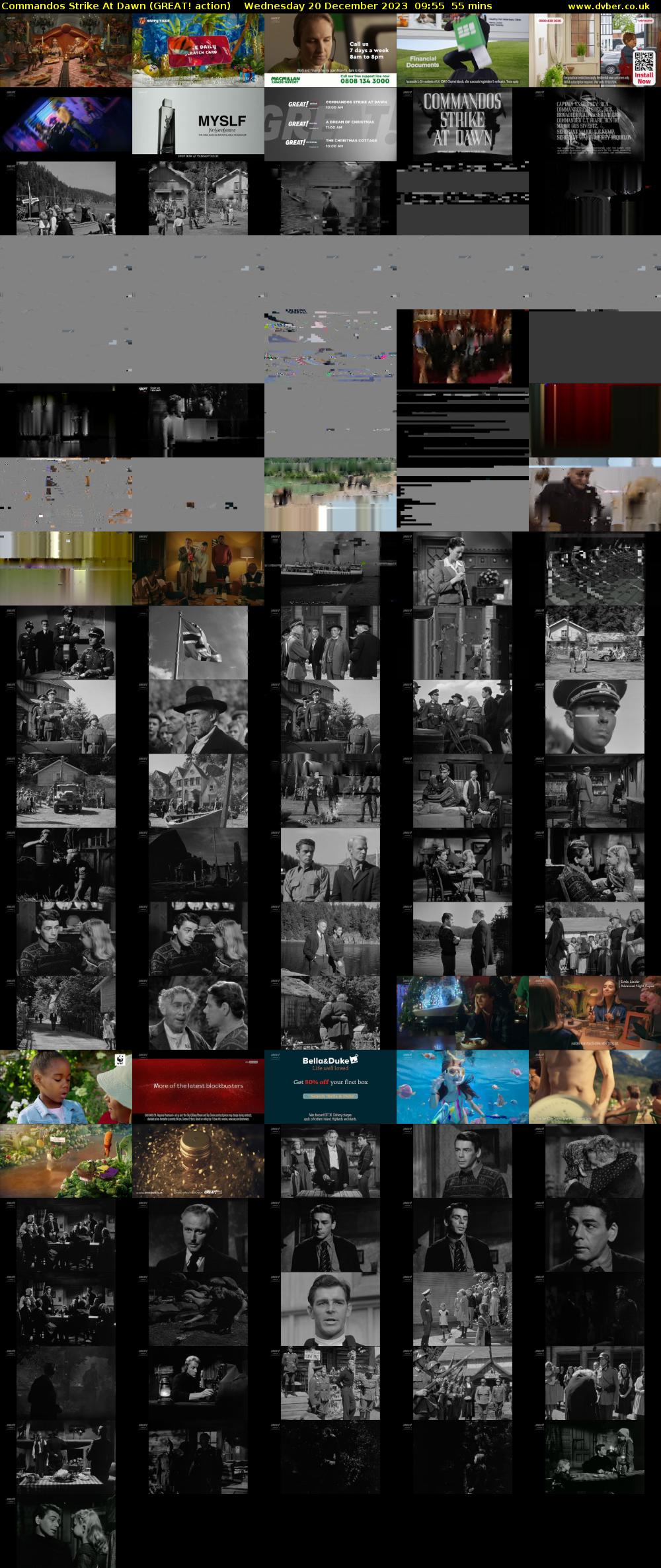 Commandos Strike At Dawn (GREAT! action) Wednesday 20 December 2023 09:55 - 10:50