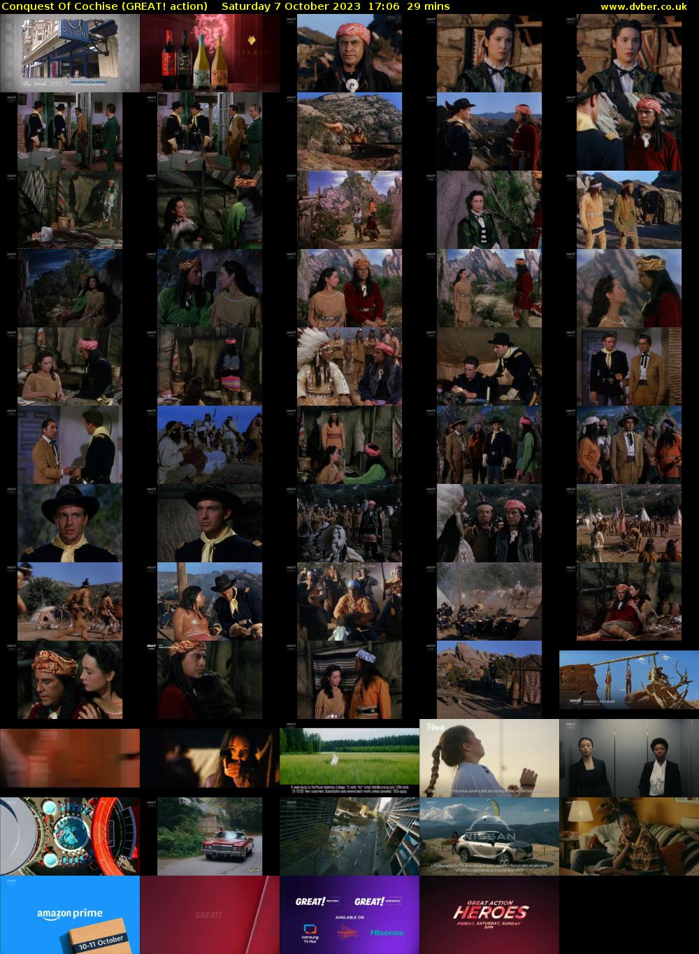 Conquest Of Cochise (GREAT! action) Saturday 7 October 2023 17:06 - 17:35