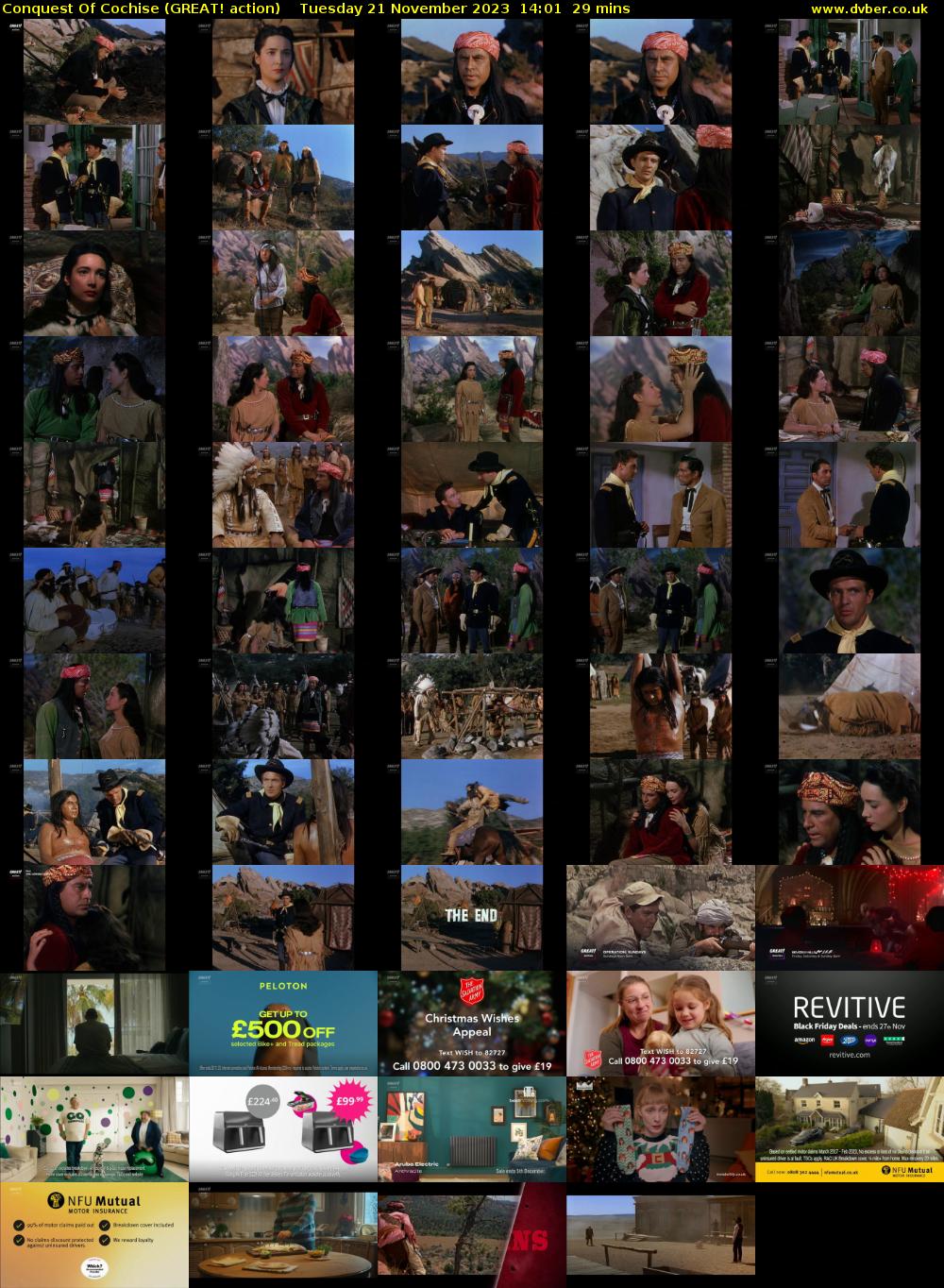 Conquest Of Cochise (GREAT! action) Tuesday 21 November 2023 14:01 - 14:30
