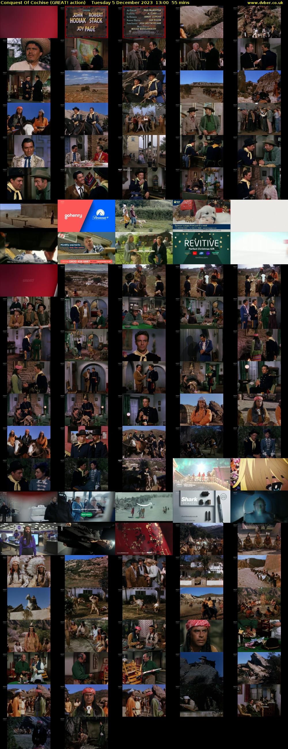 Conquest Of Cochise (GREAT! action) Tuesday 5 December 2023 13:00 - 13:55