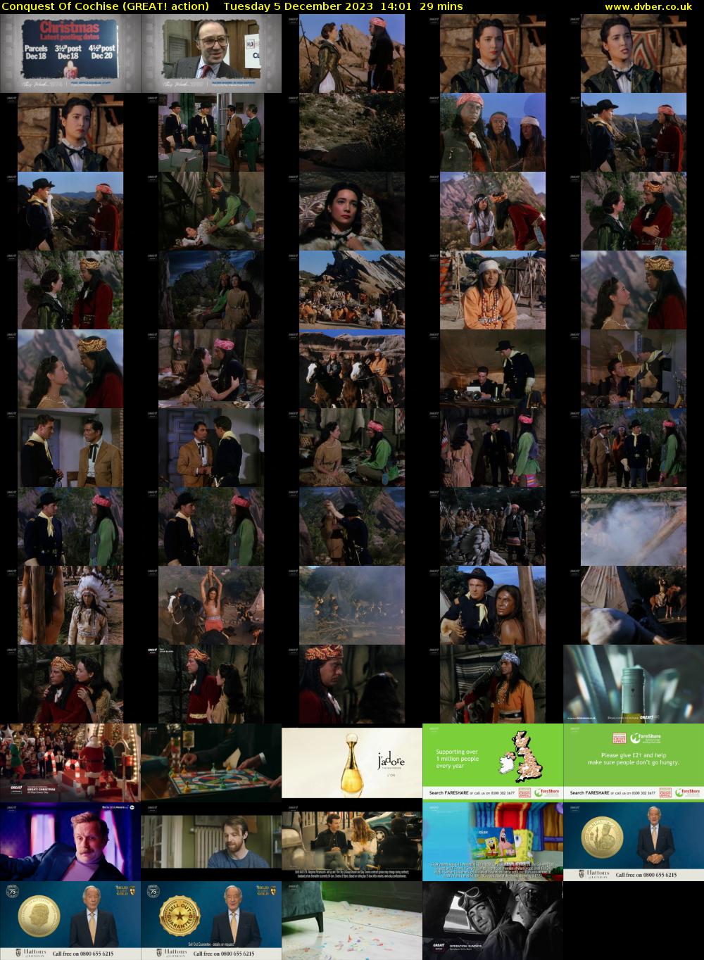 Conquest Of Cochise (GREAT! action) Tuesday 5 December 2023 14:01 - 14:30