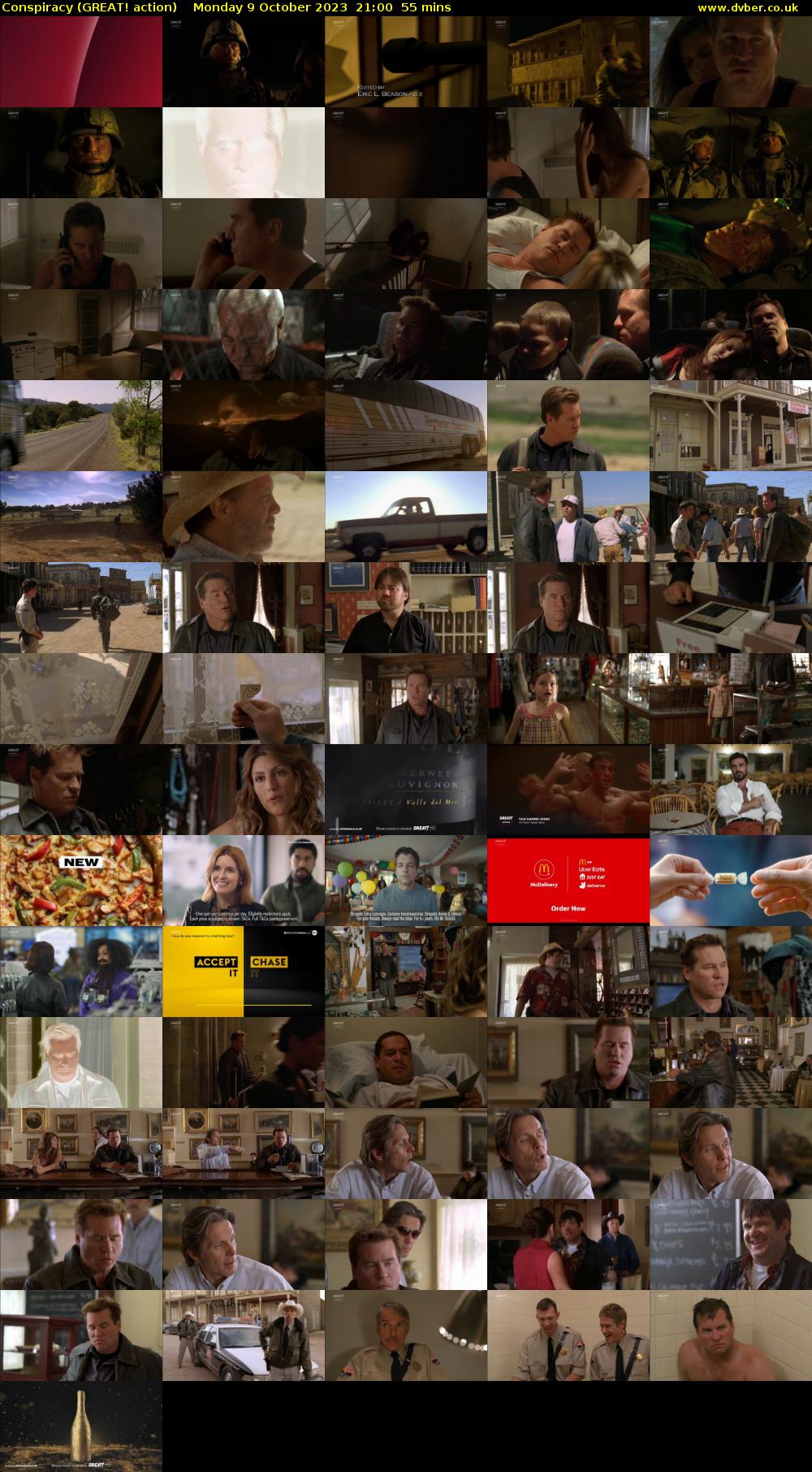 Conspiracy (GREAT! action) Monday 9 October 2023 21:00 - 21:55
