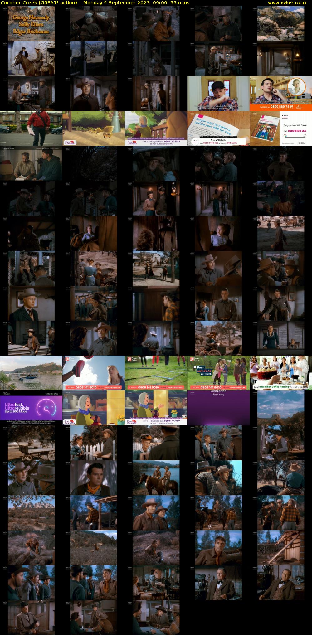Coroner Creek (GREAT! action) Monday 4 September 2023 09:00 - 09:55