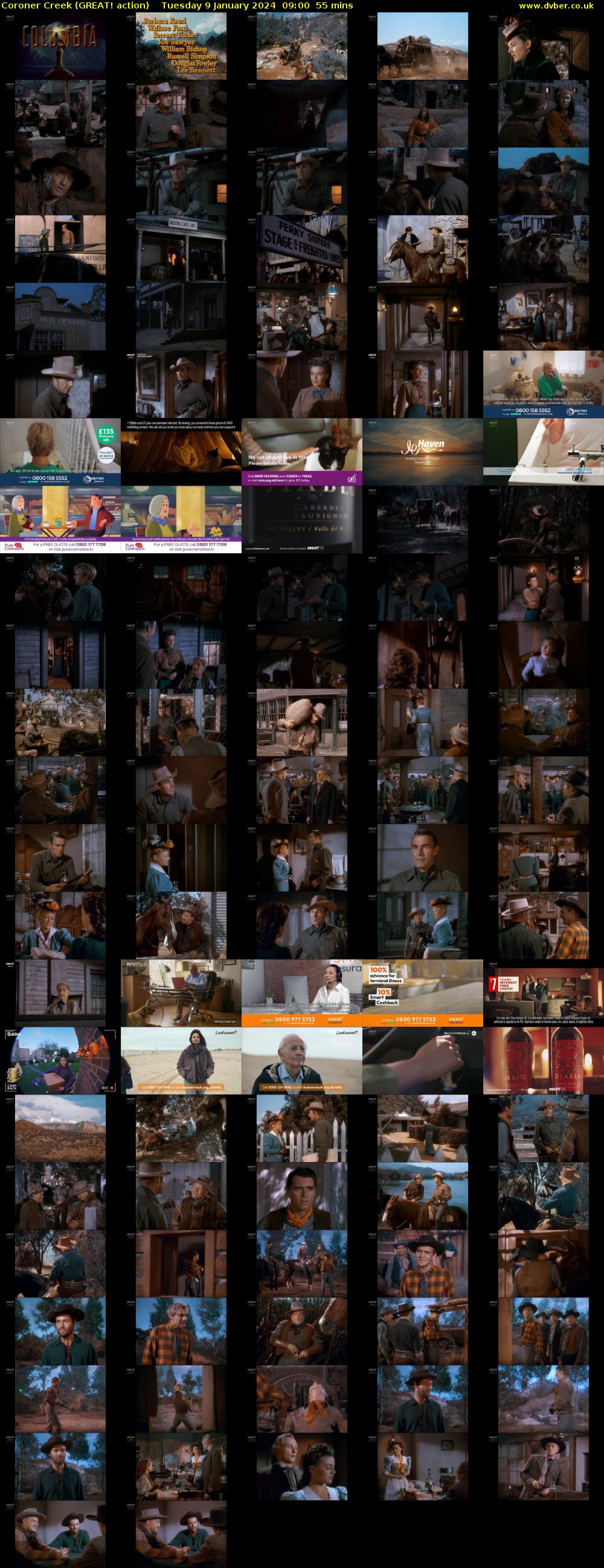 Coroner Creek (GREAT! action) Tuesday 9 January 2024 09:00 - 09:55