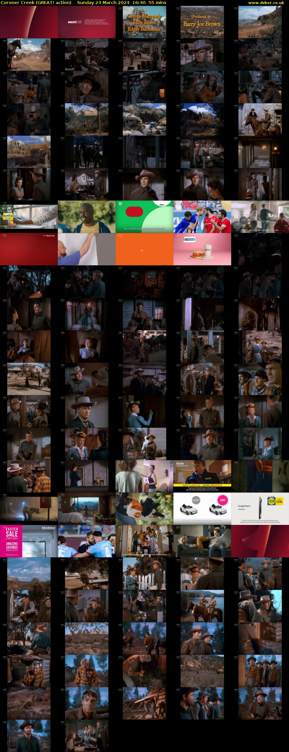 Coroner Creek (GREAT! action) Sunday 24 March 2024 16:40 - 17:35