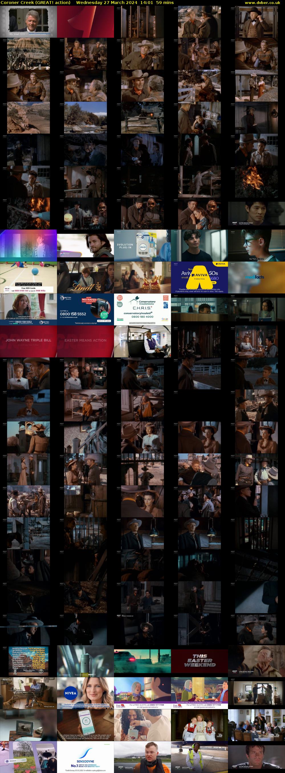 Coroner Creek (GREAT! action) Wednesday 27 March 2024 14:01 - 15:00
