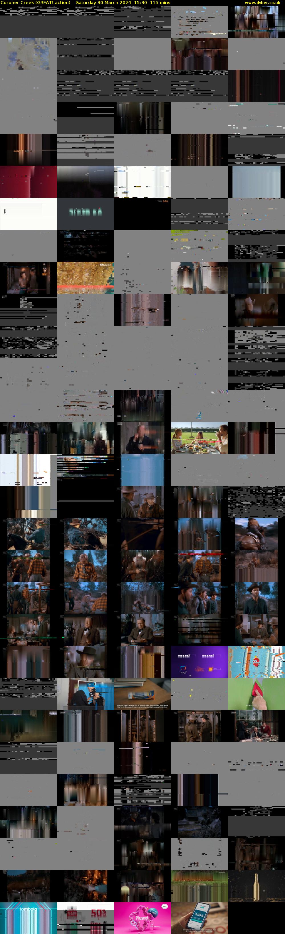 Coroner Creek (GREAT! action) Saturday 30 March 2024 15:30 - 17:25
