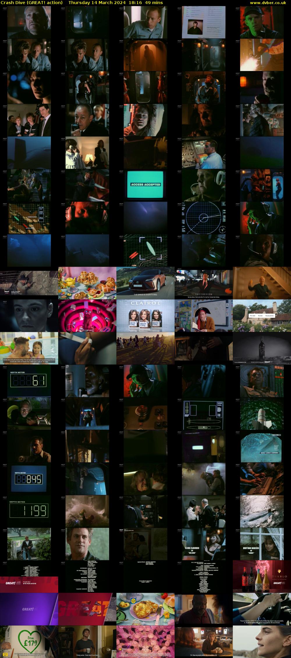 Crash Dive (GREAT! action) Thursday 14 March 2024 18:16 - 19:05