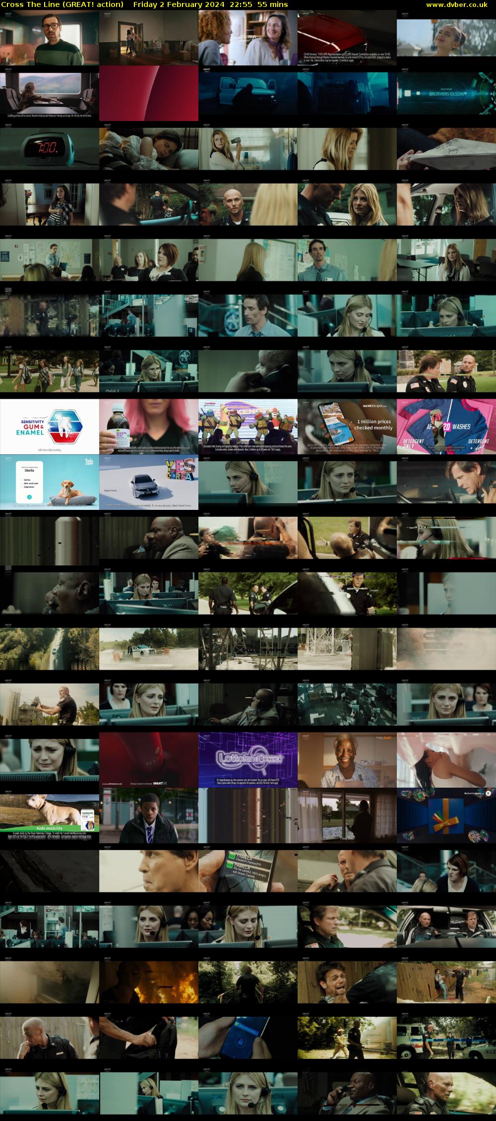 Cross The Line (GREAT! action) Friday 2 February 2024 22:55 - 23:50