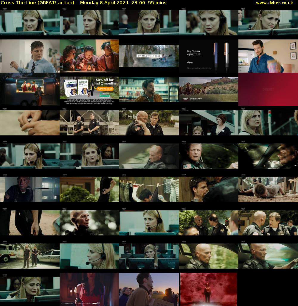 Cross The Line (GREAT! action) Monday 8 April 2024 23:00 - 23:55