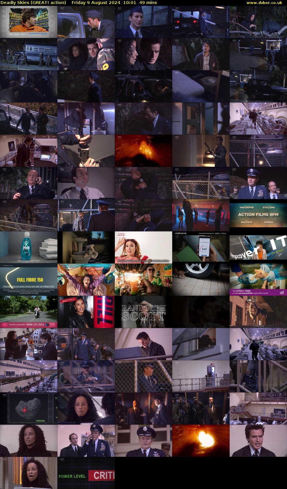 Deadly Skies (GREAT! action) Friday 9 August 2024 10:01 - 10:50