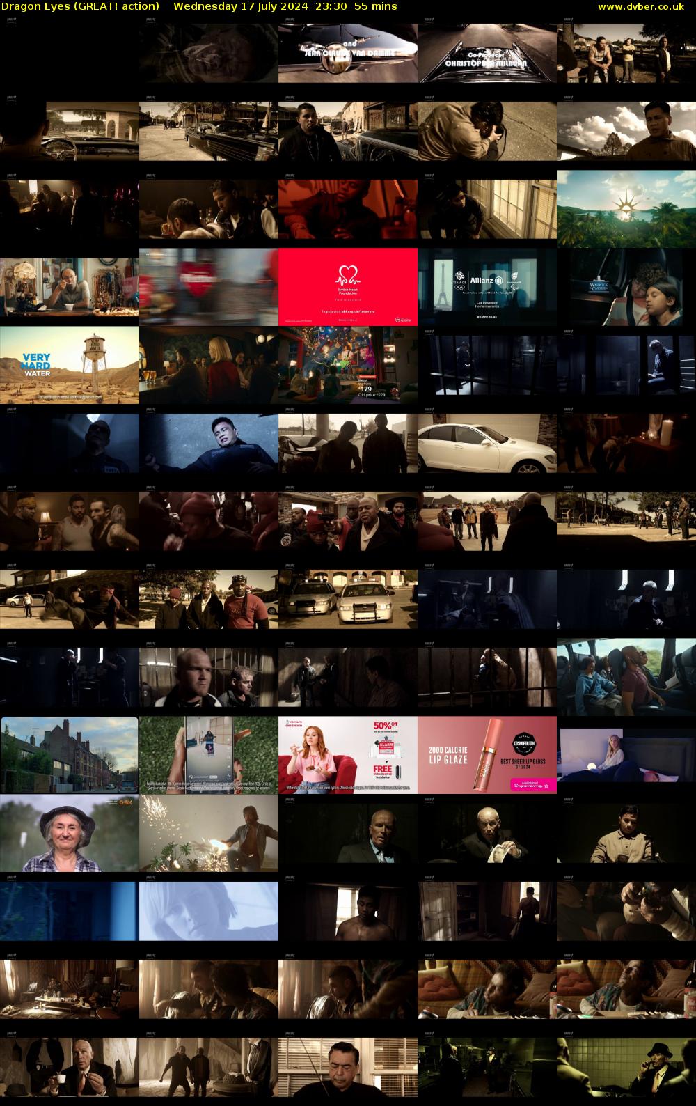 Dragon Eyes (GREAT! action) Wednesday 17 July 2024 23:30 - 00:25