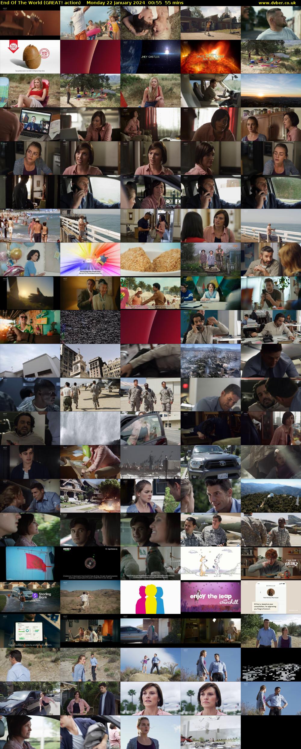End Of The World (GREAT! action) Monday 22 January 2024 00:55 - 01:50