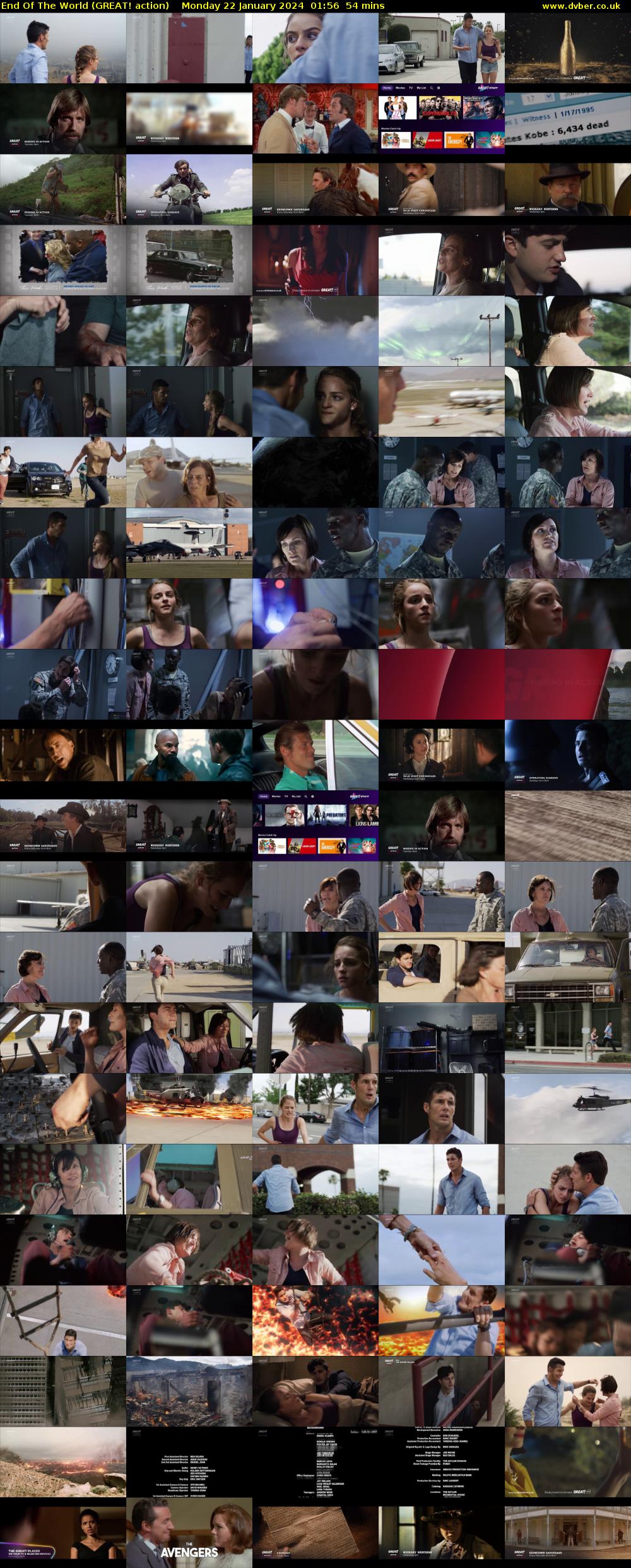End Of The World (GREAT! action) Monday 22 January 2024 01:56 - 02:50