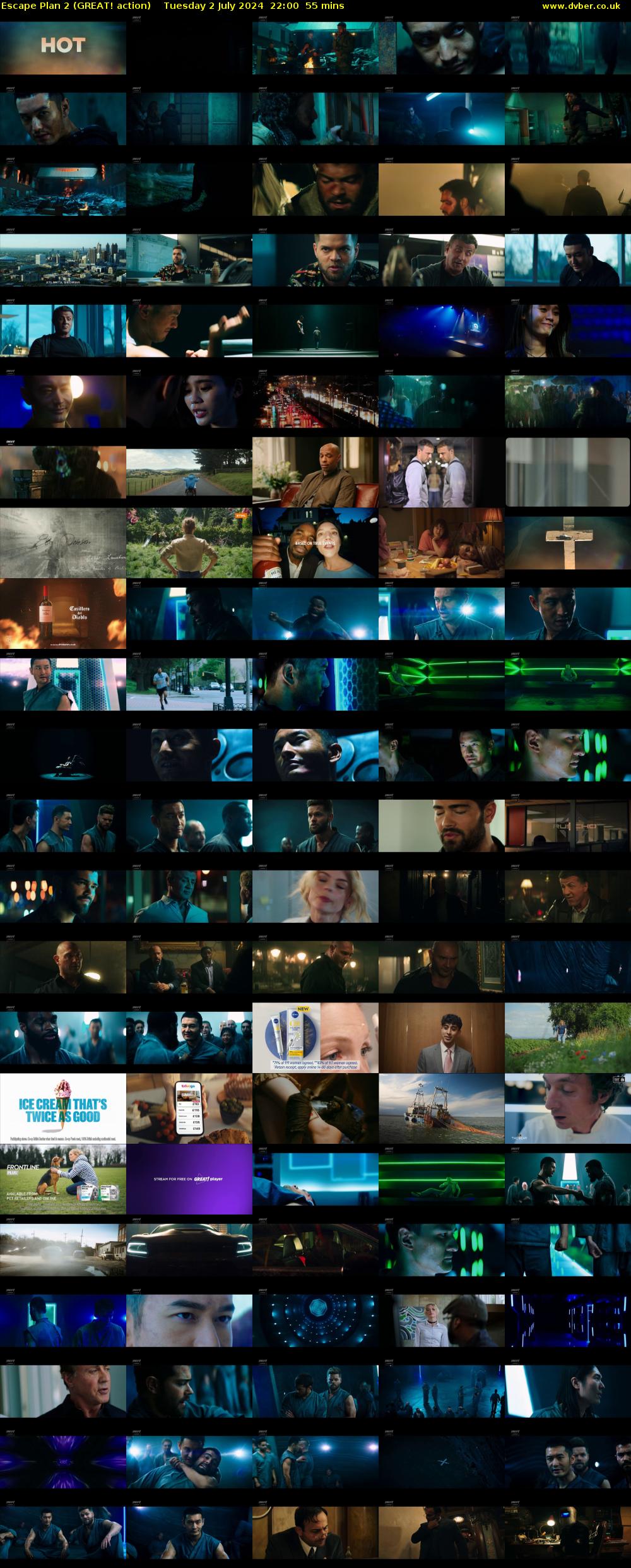 Escape Plan 2 (GREAT! action) Tuesday 2 July 2024 22:00 - 22:55
