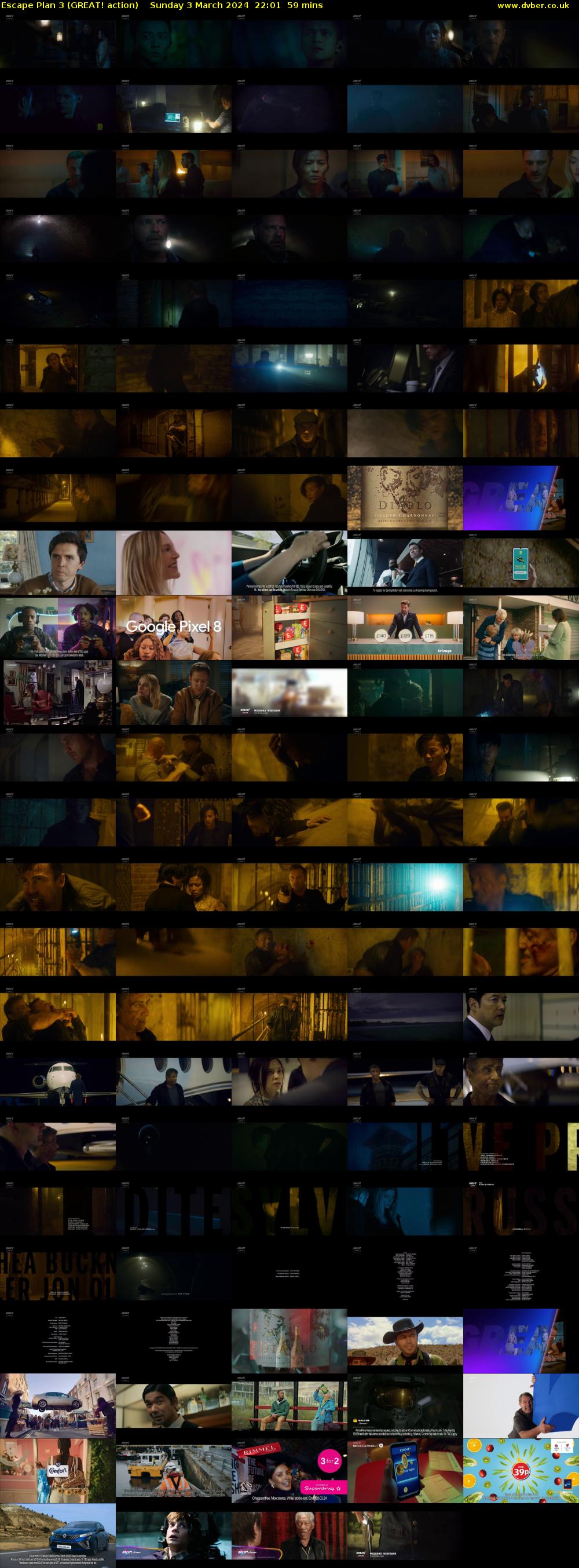 Escape Plan 3 (GREAT! action) Sunday 3 March 2024 22:01 - 23:00