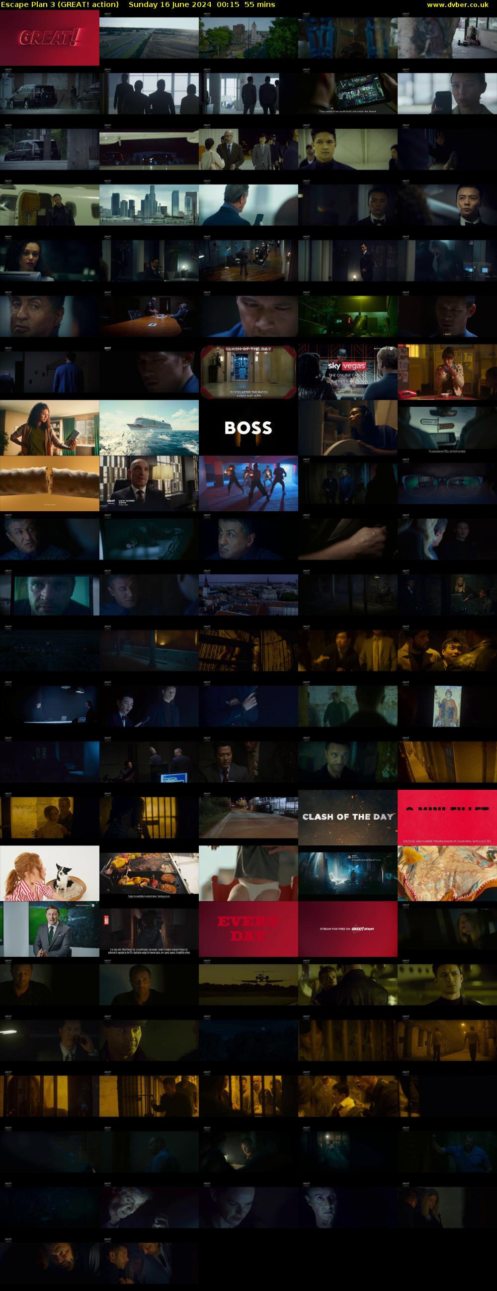Escape Plan 3 (GREAT! action) Sunday 16 June 2024 00:15 - 01:10