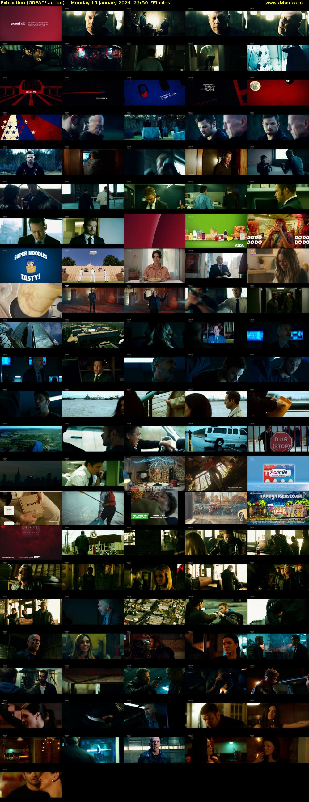 Extraction (GREAT! action) Monday 15 January 2024 22:50 - 23:45