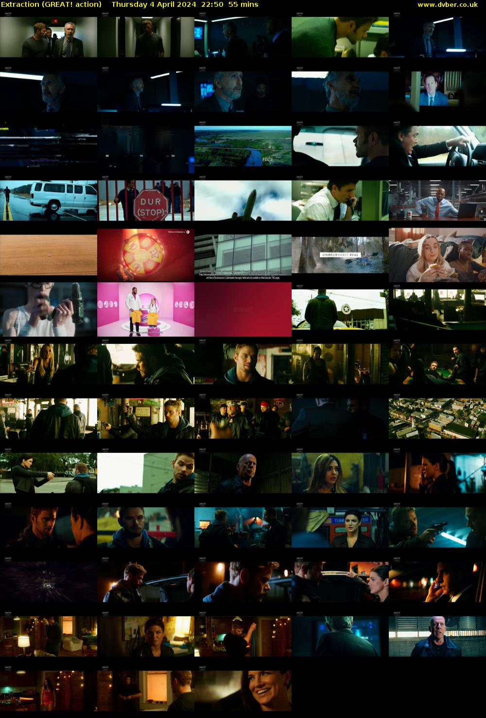 Extraction (GREAT! action) Thursday 4 April 2024 22:50 - 23:45