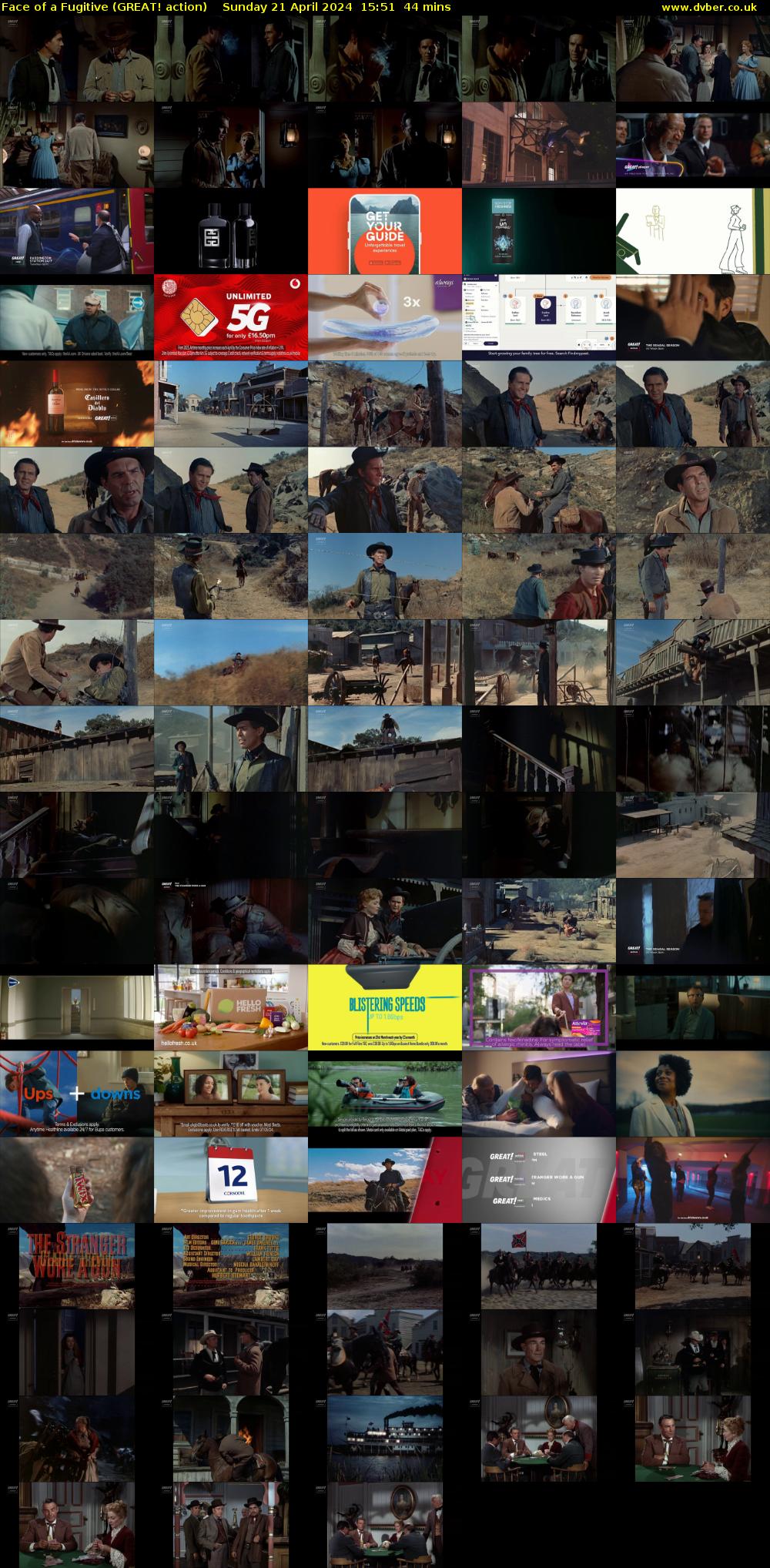 Face of a Fugitive (GREAT! action) Sunday 21 April 2024 15:51 - 16:35