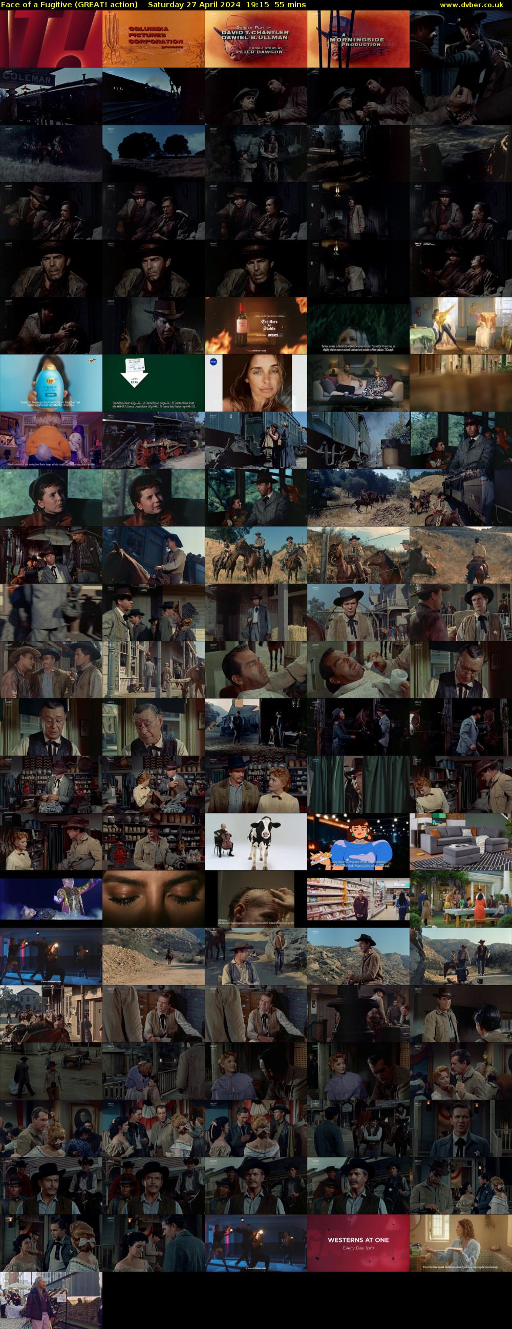 Face of a Fugitive (GREAT! action) Saturday 27 April 2024 19:15 - 20:10