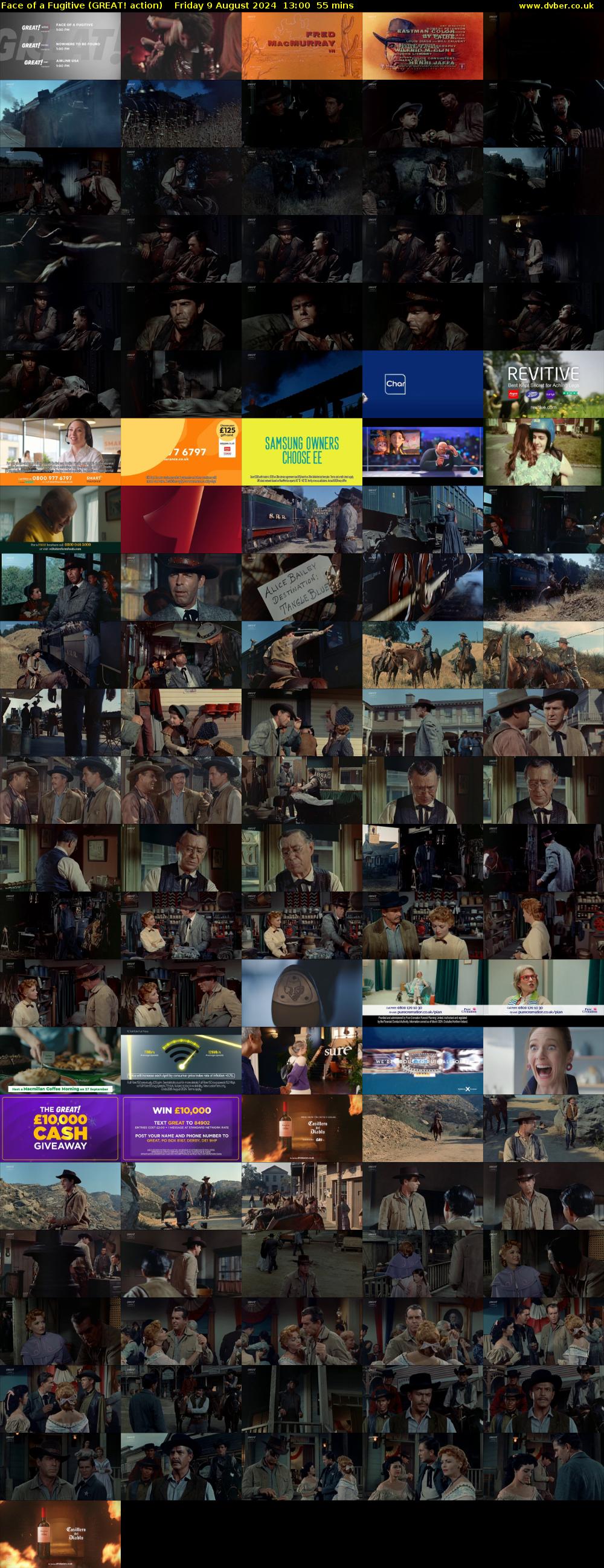 Face of a Fugitive (GREAT! action) Friday 9 August 2024 13:00 - 13:55