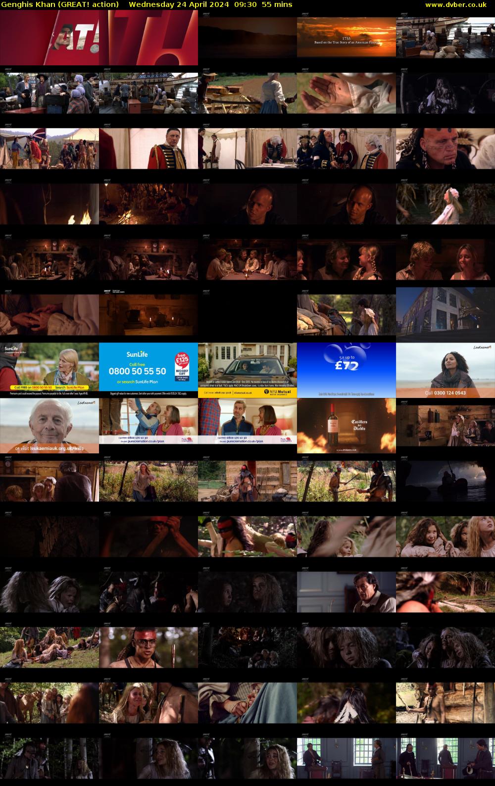Genghis Khan (GREAT! action) Wednesday 24 April 2024 09:30 - 10:25