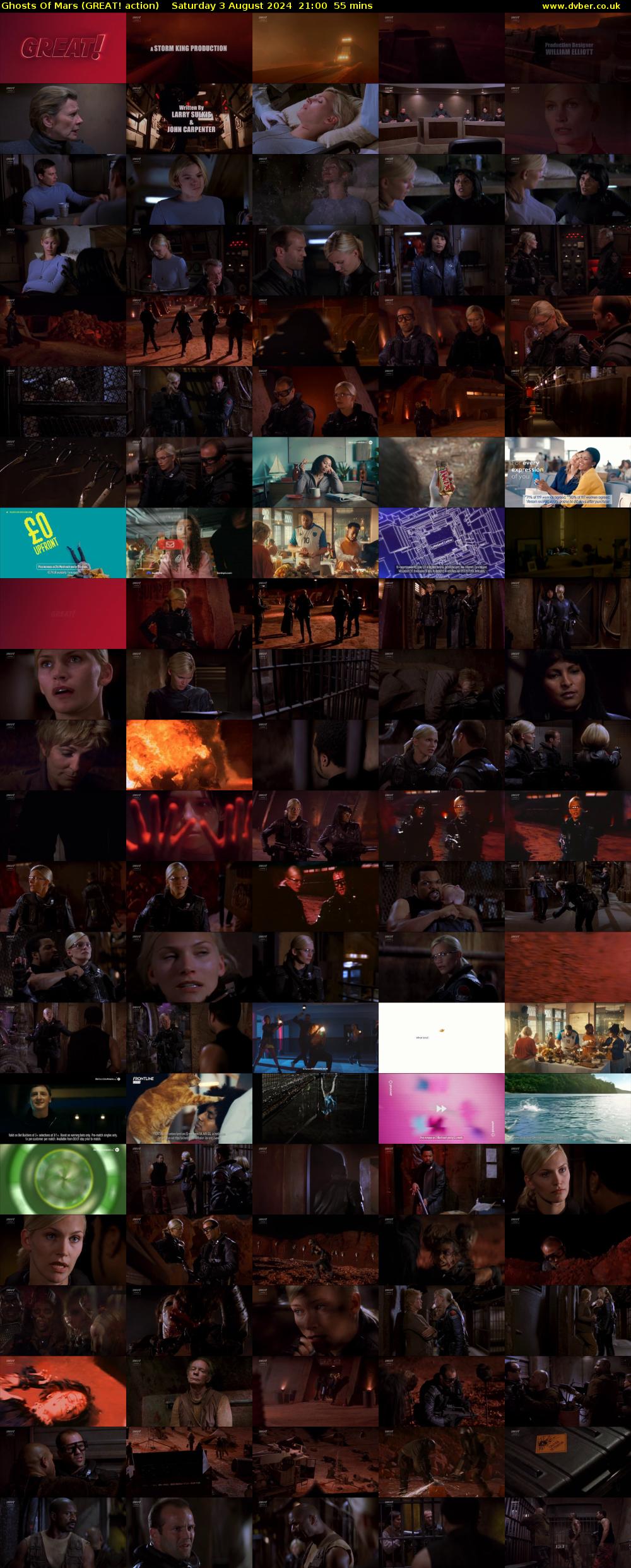 Ghosts of Mars (GREAT! action) Saturday 3 August 2024 21:00 - 21:55