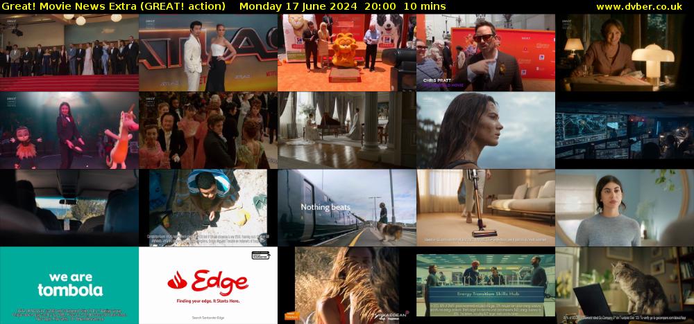 Great! Movie News Extra (GREAT! action) Monday 17 June 2024 20:00 - 20:10