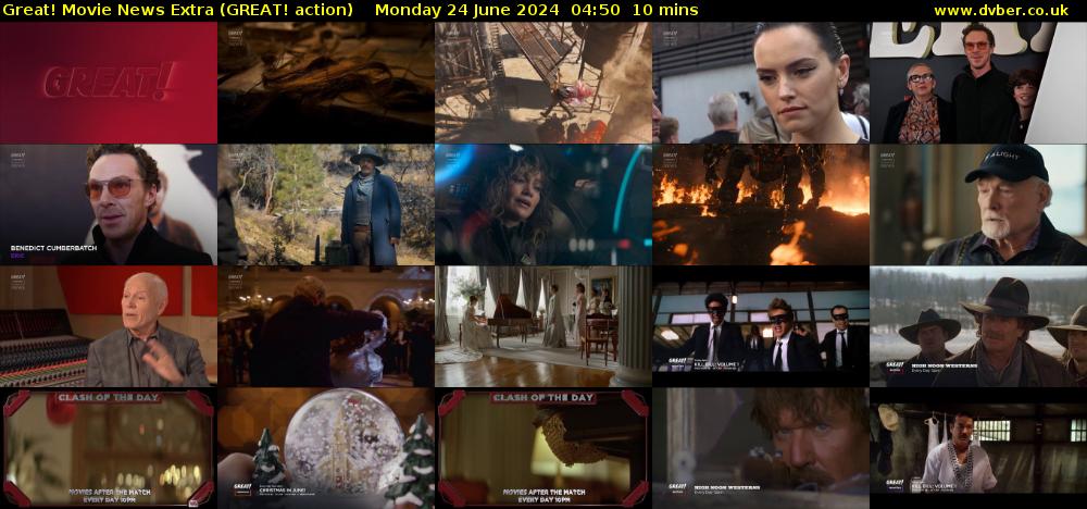 Great! Movie News Extra (GREAT! action) Monday 24 June 2024 04:50 - 05:00