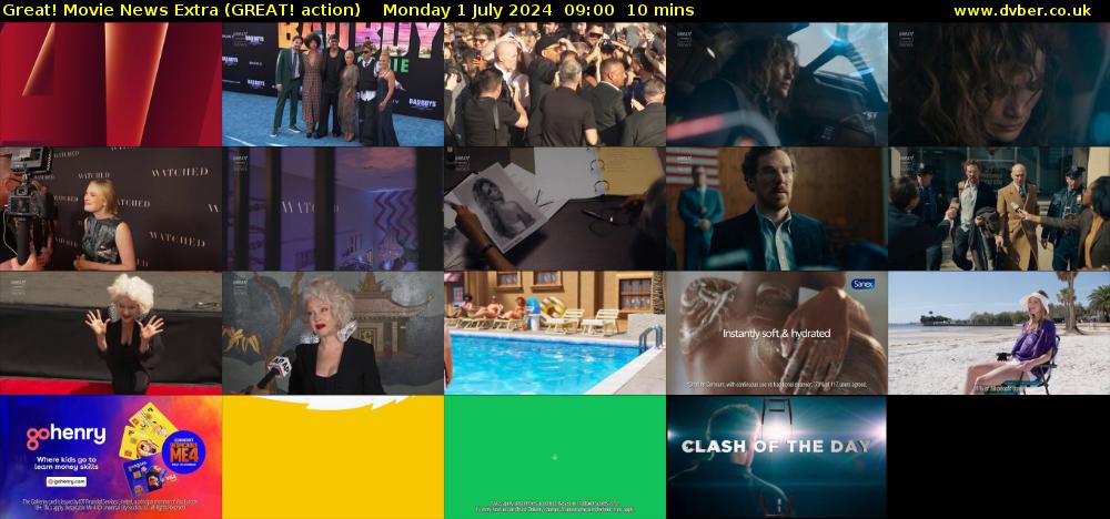 Great! Movie News Extra (GREAT! action) Monday 1 July 2024 09:00 - 09:10