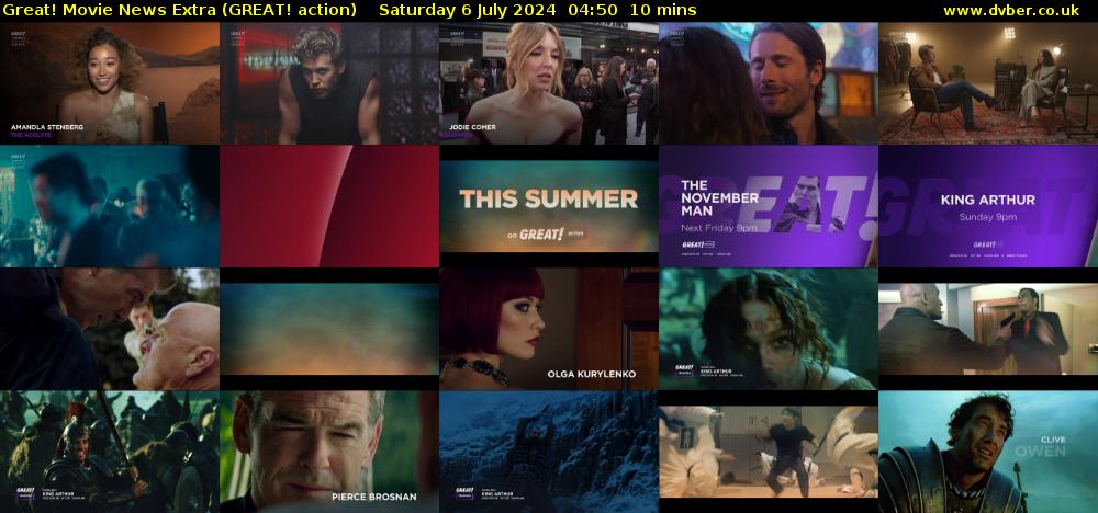 Great! Movie News Extra (GREAT! action) Saturday 6 July 2024 04:50 - 05:00