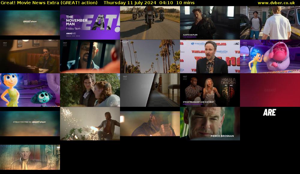 Great! Movie News Extra (GREAT! action) Thursday 11 July 2024 04:10 - 04:20